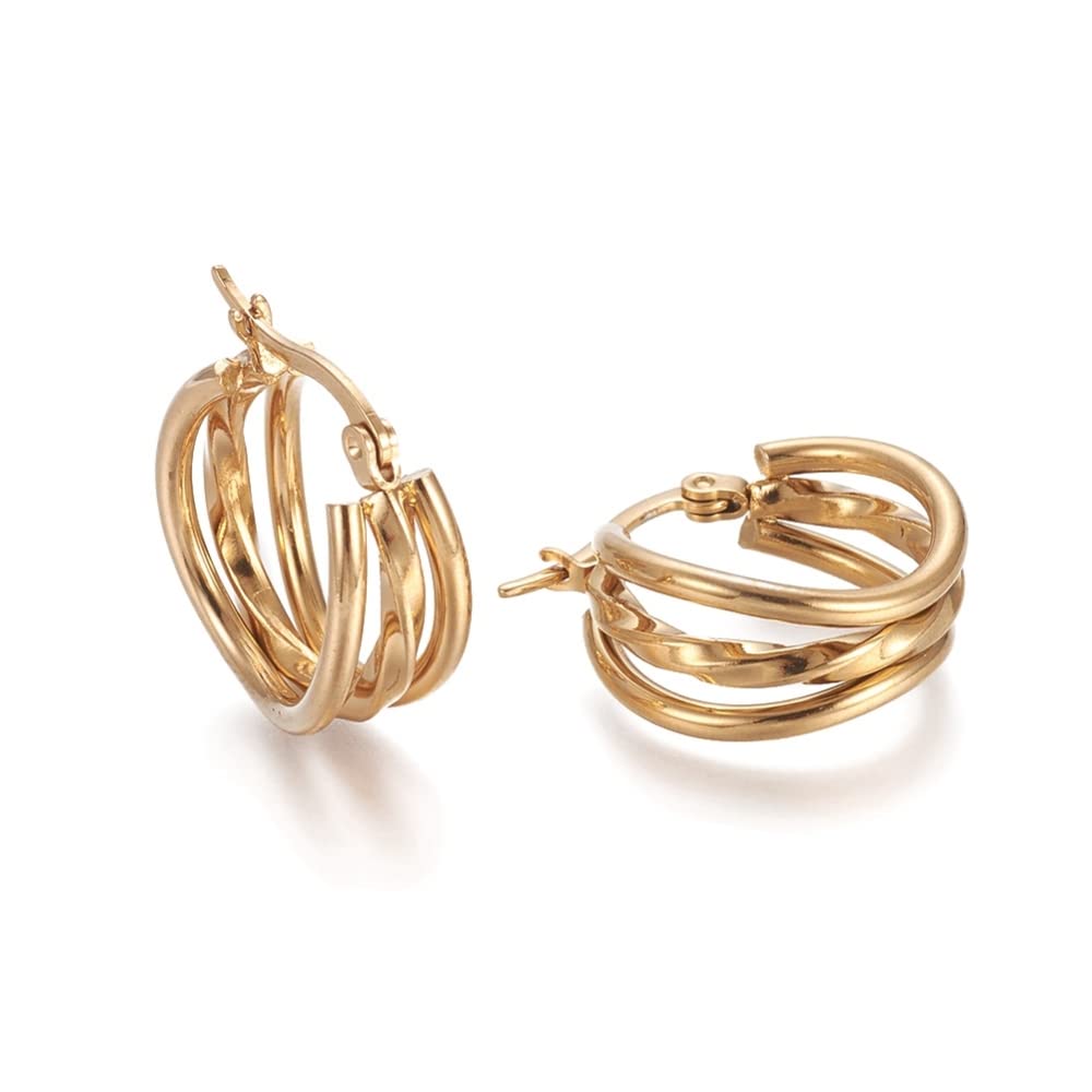 See full amazon price history chart for Via Mazzini Stainless Steel No-Rusting No-Tarnish Gold Plated Abstract Design Hoop Earrings For Women And Girls (ER2136) Via Mazzini Stainless Steel No-Rusting No-Tarnish Gold Plated Abstract Design Hoop Earrings For Women And Girls (ER2136) (B0BVMSFW27) Amazon Price History, Amazon Price Tracker