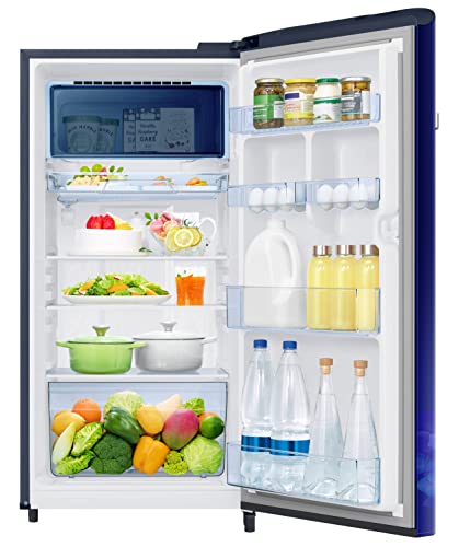 Image of Samsung 189L 4 Star Inverter Direct-Cool Single Door Digi-Touch Refrigerator Appliance (RR21C2E24HS /HL,Hydrangea Blue)