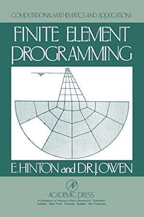 Amazon.com: Finite Element Programming (Computational Mathematics & Its ...