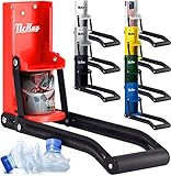 Mckay 16 Oz. and 12 Oz. Metal Can Crusher, Heavy-Duty Wall-Mounted Smasher for Aluminum Seltzer, Soda, Beer Cans and Bottles for Recycling, Gadgets for Home (Red)