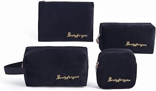 4pcs Multifunctional Warm Winter Makeup Bag for Women Storage Cosmetic Bags Large Capacity Travel Toiletry Organizer Makeup Pouch Set