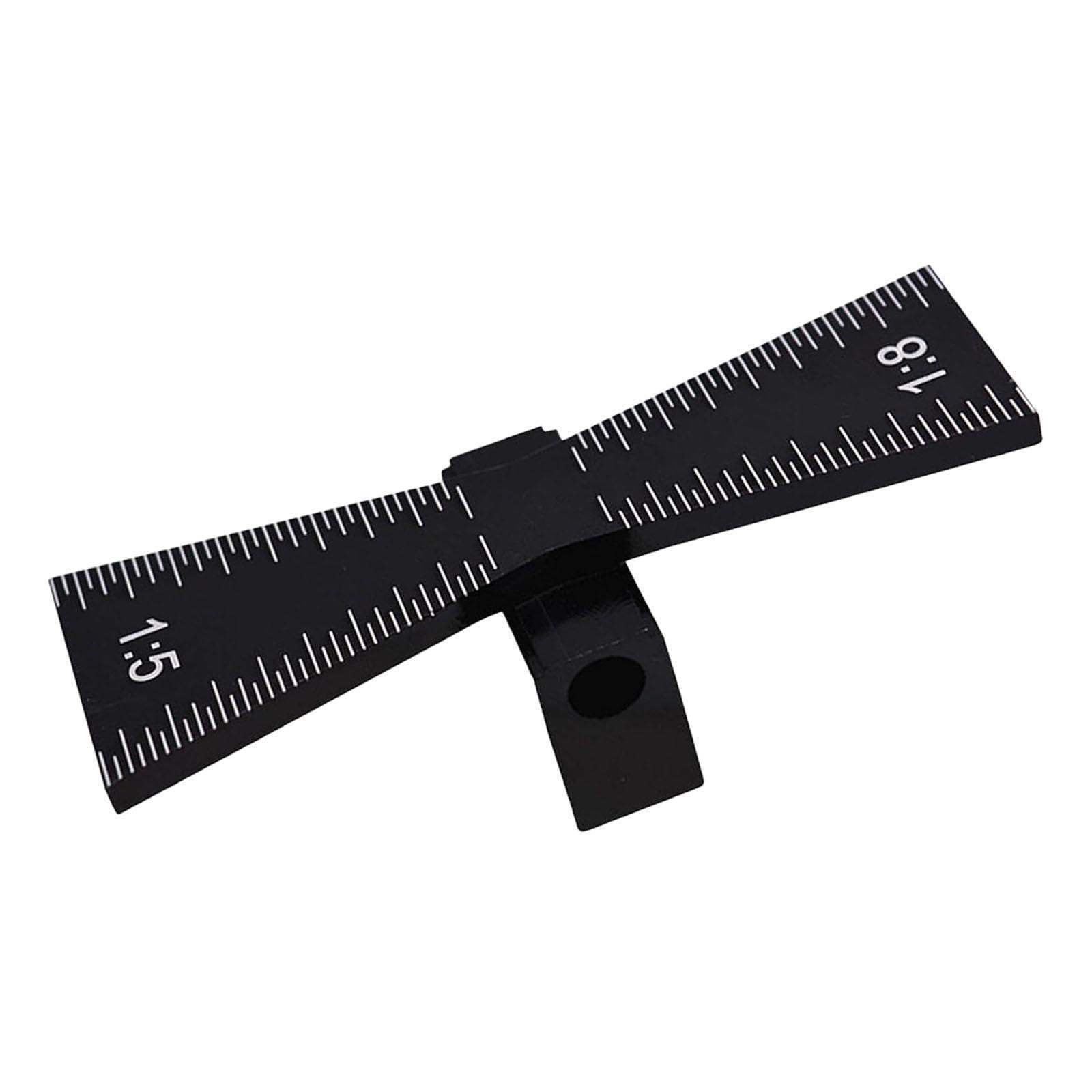 Yixannx Black Lightweight Dovetail Marking Jig Designed To Marking Precision For All Woodworking Needs Making Versatile Addition T Dovetail Gauge With Clear Scale