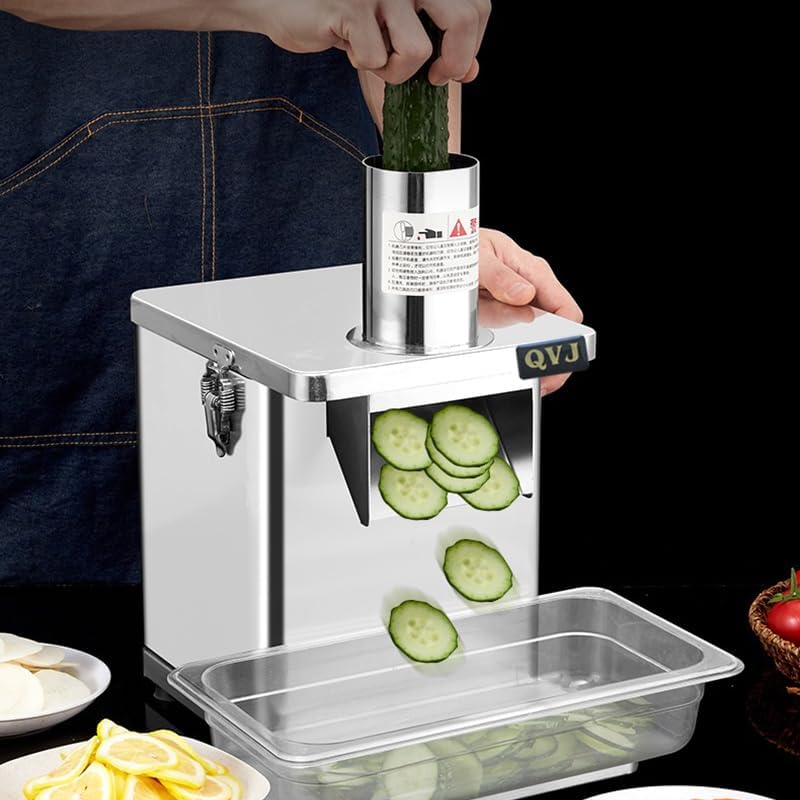Electric Vegetable Cube Cutting Machine Fruit Slicer Cutting Strip Dice Food Processor With 5 Net Ding Blades + Slice+ shred Blades