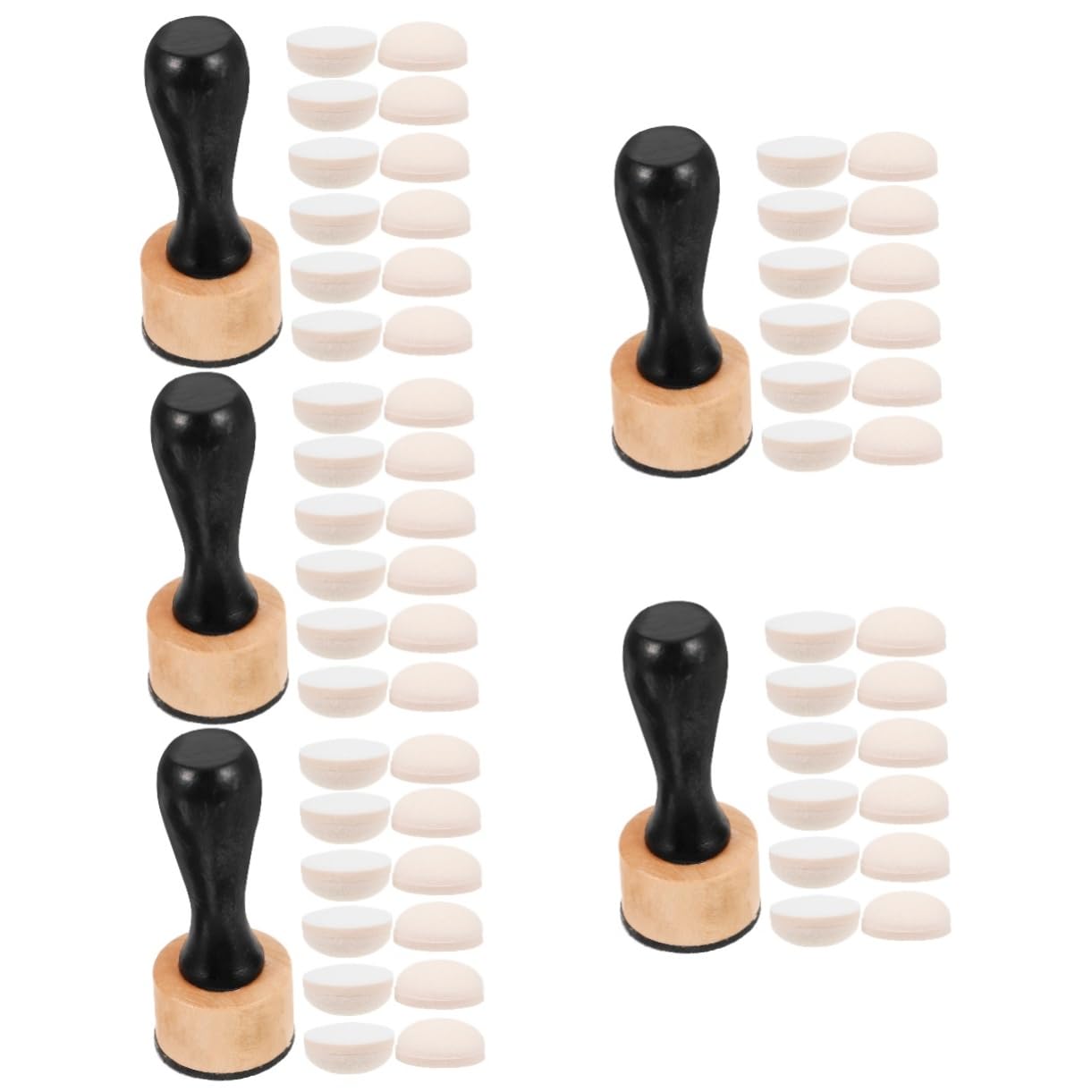 SHINEOFI 5 Sätze Stempelschwamm kreativset Creative Set Pinsel stifte malerpinsel -Set Malerei malen Schwammstempel zeichnen Schwämme Schwammfarbe Mal-Kits Malutensilien Plastik