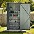 Greesum 3×3FT Outdoor Storage Shed, Metal Sheds with Sloping Roof and Lockable Single Door, Steel Tool Shed for Backyard, Bike, Patio, Garage, Lawn, Black