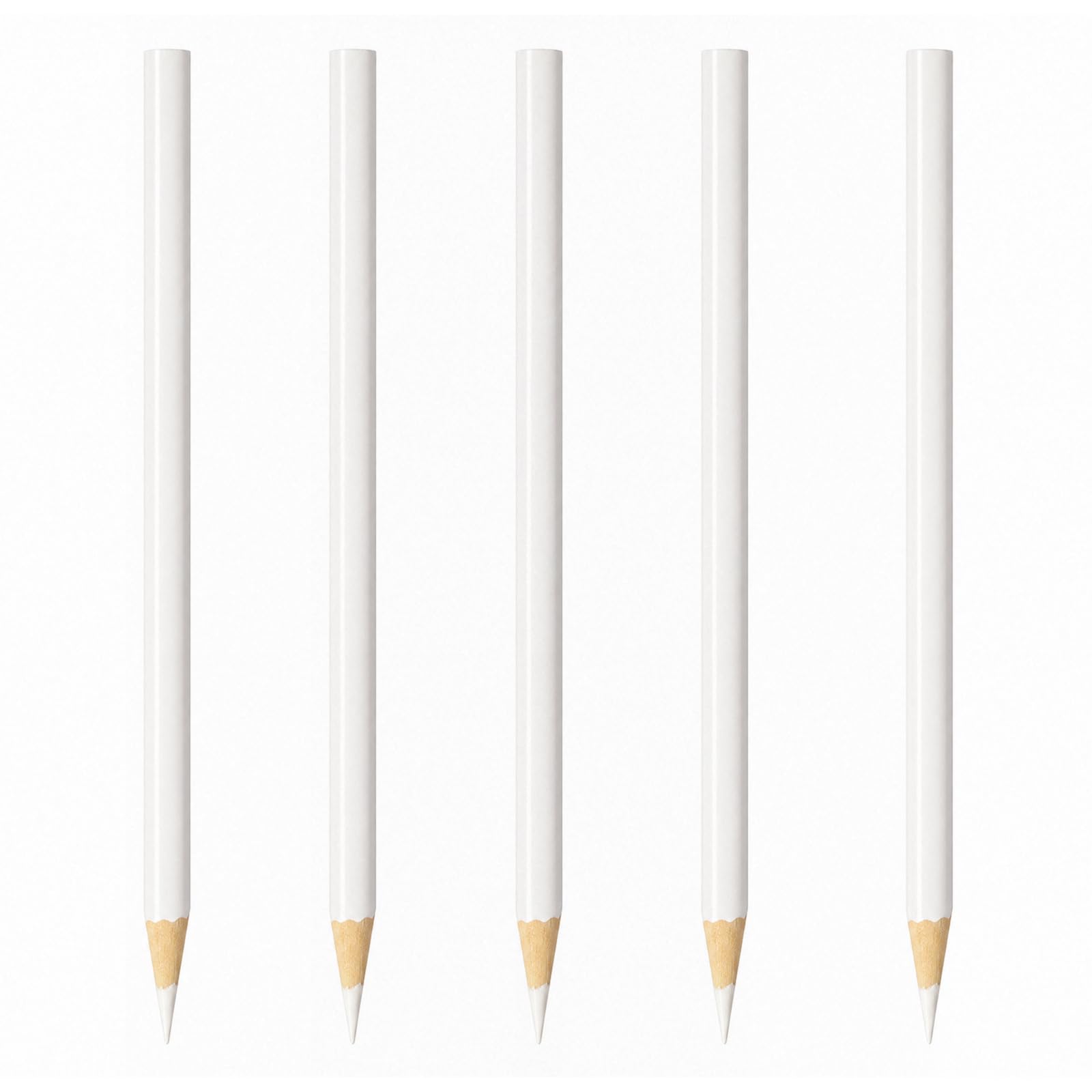 Solvio White 5 Pcs Wax Pencil For Rhinestones, Nail Pencil Rhinestone Picker Tool, Gem Picker Tool Diamond Dotting Pen For Nail Art Decoration, 17.5Cm