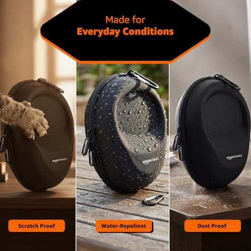 Amazon Basics Hard Shell EVA Headphone Case Black - Image 6
