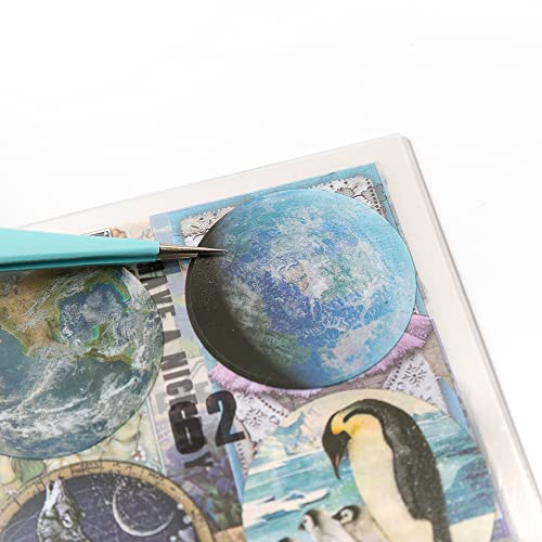 Alideco Waterpoof Scrapbook Stickers Book Sets Vintage Butterfly Aesthetic Adults Scrapbooking Supplies Stickers For Journaling Tweezer 20Sheets/200Pcs #TOP6