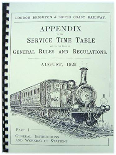 General Instructions and Working of Stations (Pt. 1) (Dragonwheel Speciality Reprints)