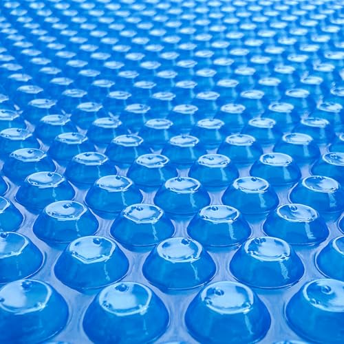 ALLAREN Solar Pool Cover 9x18 Foot Rectangle, 10Mil Blue Bubble Pool Blanket for Inground & Above-Ground Pools | Solar Heating Cover | UV-Resistant & Energy Efficient