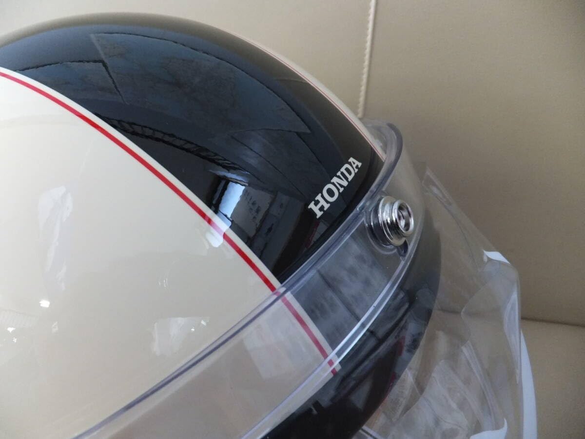 モンキー ヘルメット□アイボリー×ブラック Lサイズ モンキー