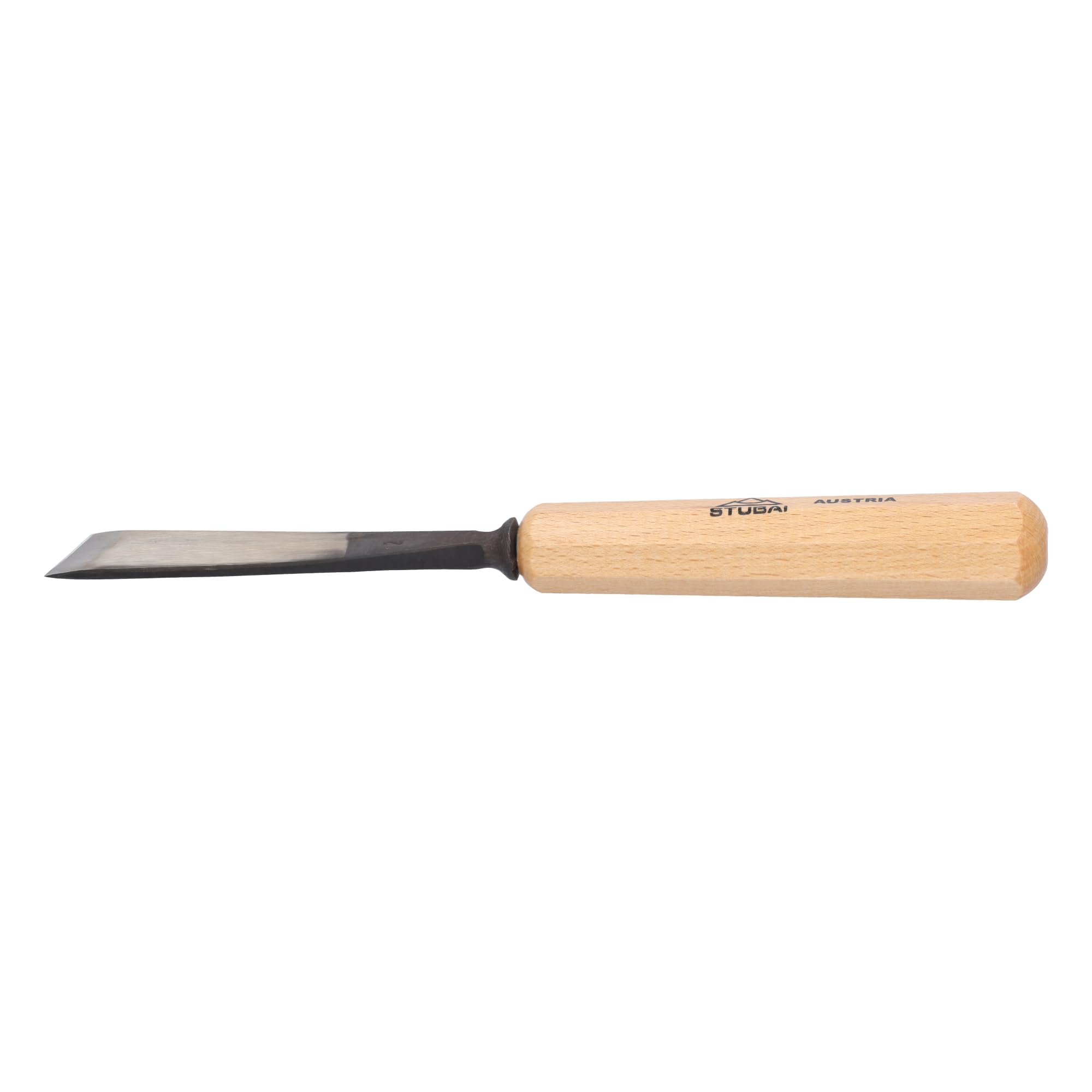 STUBAI-gerades Balleisen schräg 20mm | Serie 52 | Stich 1 | ca. 30° schräg beidseitig geschliffen | Für glatte Flächen, Vorstechen, Kerb- & Reliefarbeiten.