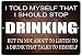 Rogue River Tactical Funny Beer Alcohol Sign Metal Tin Sign Home Bar Kitchen I Should Stop Drinking