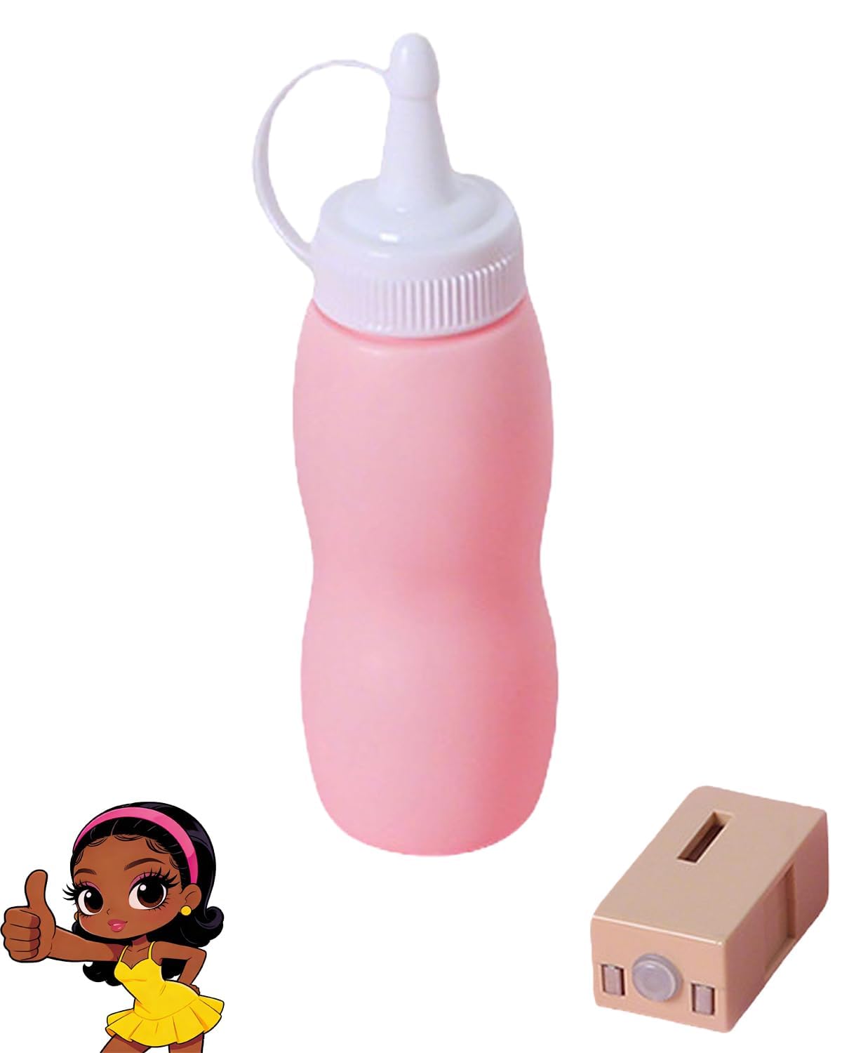 Fog Bubble Solution Refill for Smoke Bubble Machines, Magic Bubble Wands & Makers, Long-Lasting Liquid with Atomizer (Pink-A)