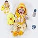 ZIYIUI Muñeca Bebé Reborn 22 Pulgadas 55cm Silicona Suave Vinilo Reales Bebes Reborn Niño Realista Recién Nacido Boca Magnética Juguetes de los niños