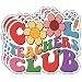(3Pcs) Cool Teachers Club Sticker Teacher Teaching Appreciation Stickers Colorful Flower Education Decorative Waterproof Vinyl Decal for Tumbler Water Bottle Laptop Phone Notebook Size 3x2.5 Inches