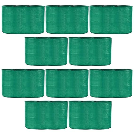 MAHIRA HDPE Poly UV Protected Round Nursery Plants Grow Bags 24x9 Inch Pack of 10, Green Color Suitable for Terrace and Vegetable Gardening (B0DB2FLFQ9) Amazon Price History, Amazon Price Tracker