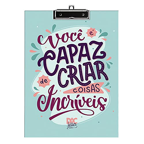 Prancheta Para Desenhos Plastificada e Decorada - DAC Letter 3590