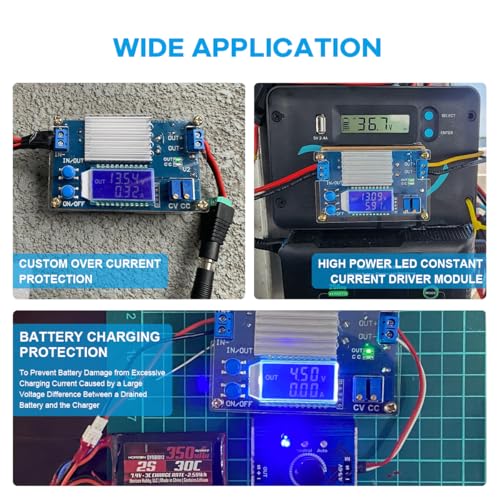 Régulateur de tension avec écran LCD transformateur CC CV 12A stable - 5