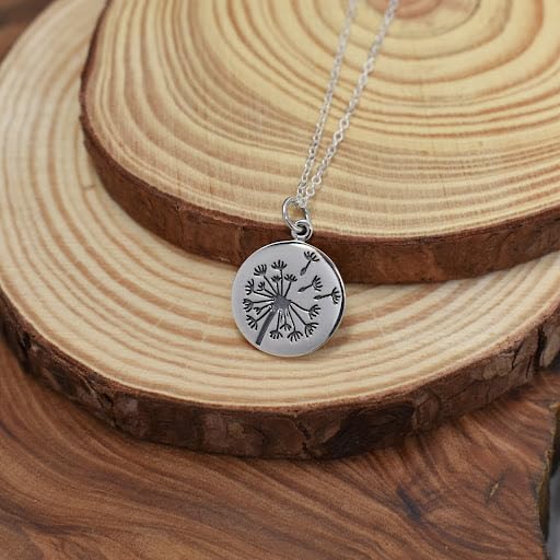 Mother and Daughter Dandelion Necklace Set. Mother and Three Daughter Jewelry. Mother's Day Gift. New Mother Gift. Adoptive Mother gifts 925 Sterling silver necklace set3