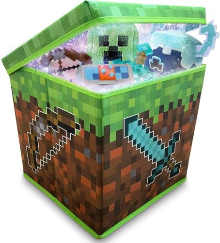 Gaming Pixelated 14 Storage Box Perfect for Gaming Parties Birthdays - XLarge