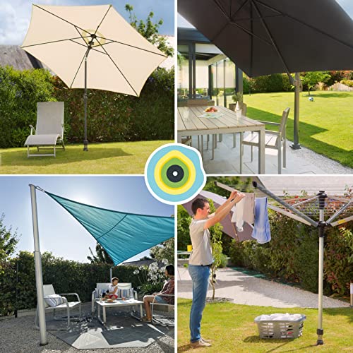 GARD & ROCK - Base d'ANCORAGGIO in Alluminio, a