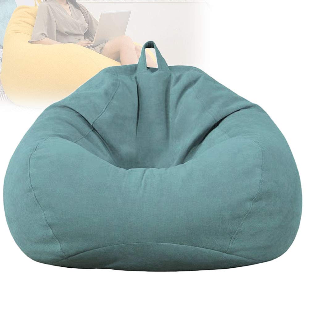NANANA Sofabezug Lazy Sofa Sitzsack, Sitzsack Stuhl Sofabezug Lazy Lounger Bezug Abnehmbarer Lazy Sofa Sitzsack, Ohne Füllstoff, Oxford Fabric Furniture Schlafzimmer, 4 Größen,Color11,L