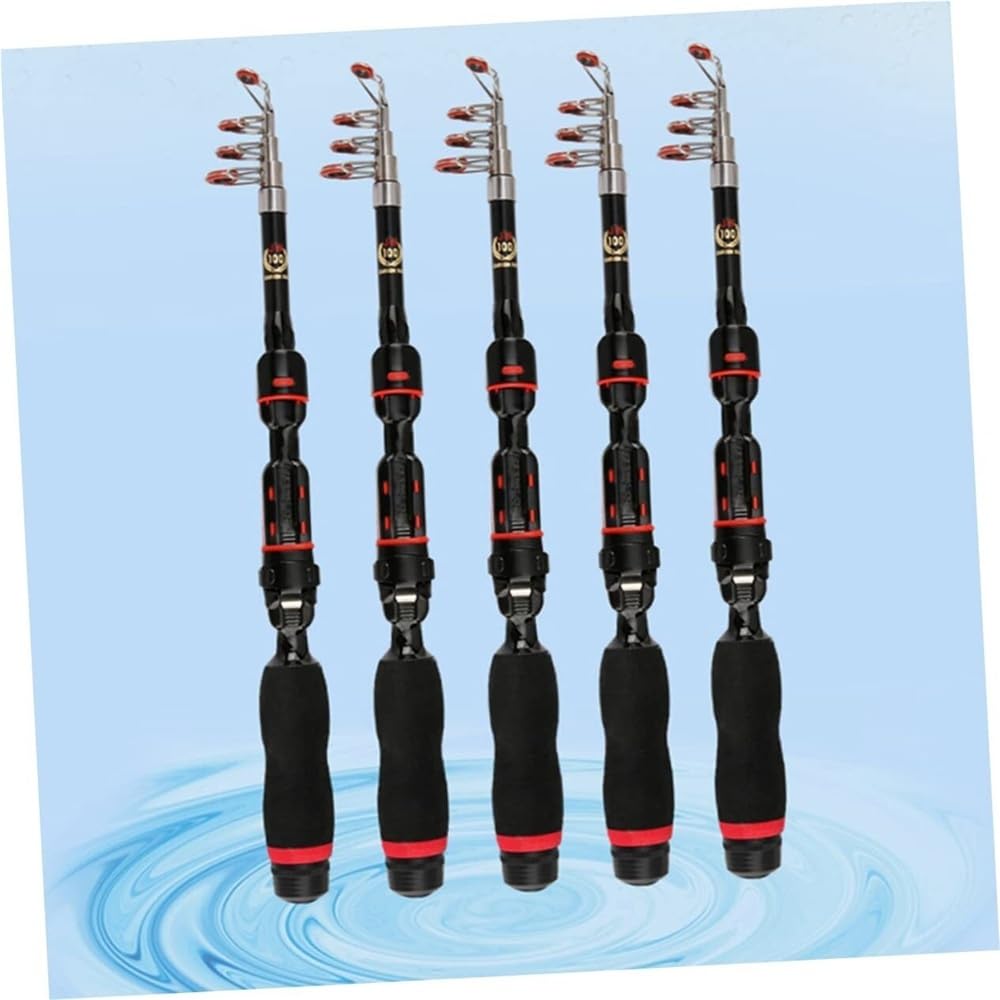 Wędka Telescopic Fishing Rod, Ultralight & Portable, Durable Travel Pole do połowu w wodzie słonej i słodkiej