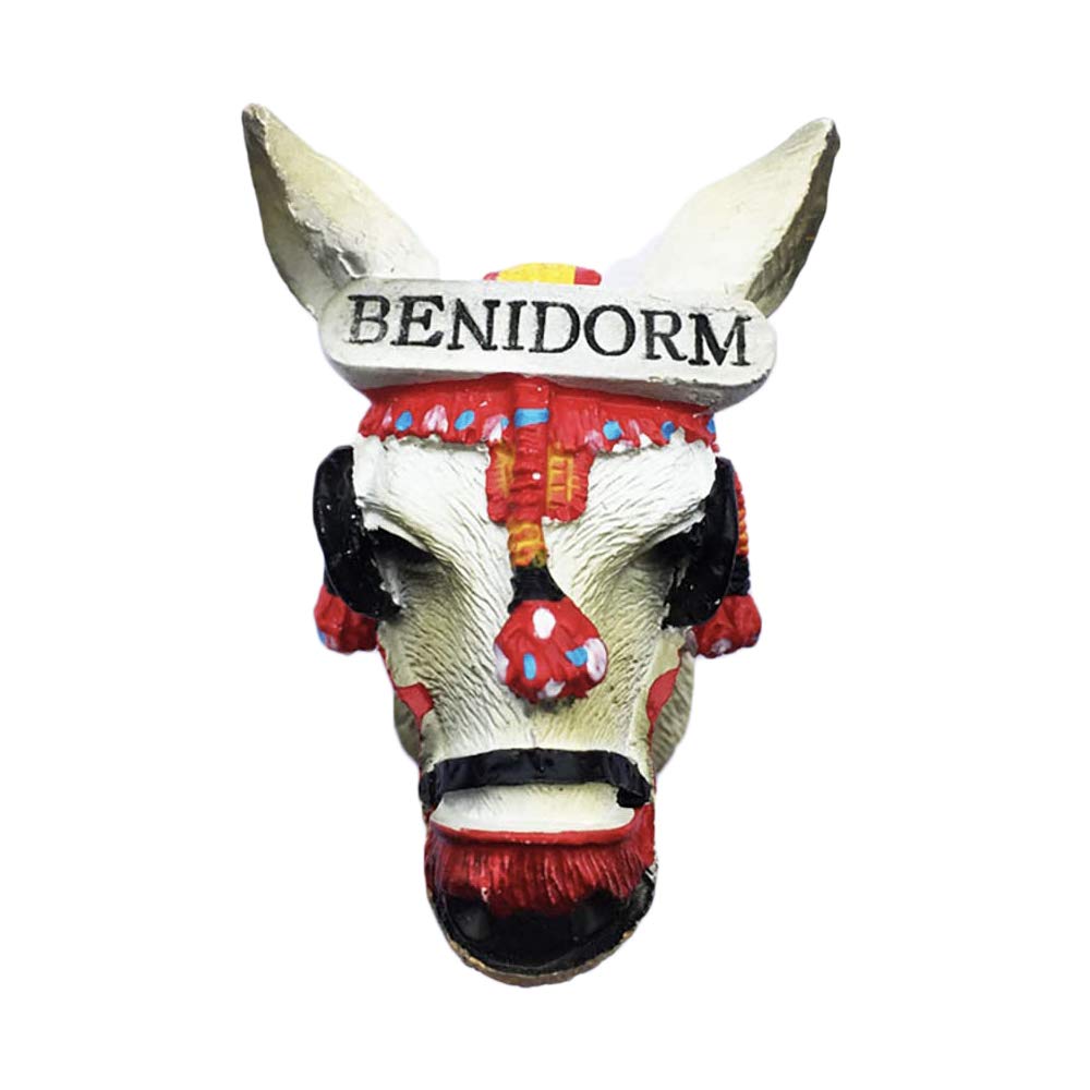 Wedarego Benidorm6 3D Benidorm Spain Refrigerator Fridge Magnet Tourist Souvenirs Handmade Resin Craft Magnetic Stickers Home Kitchen Decoration Travel Gift