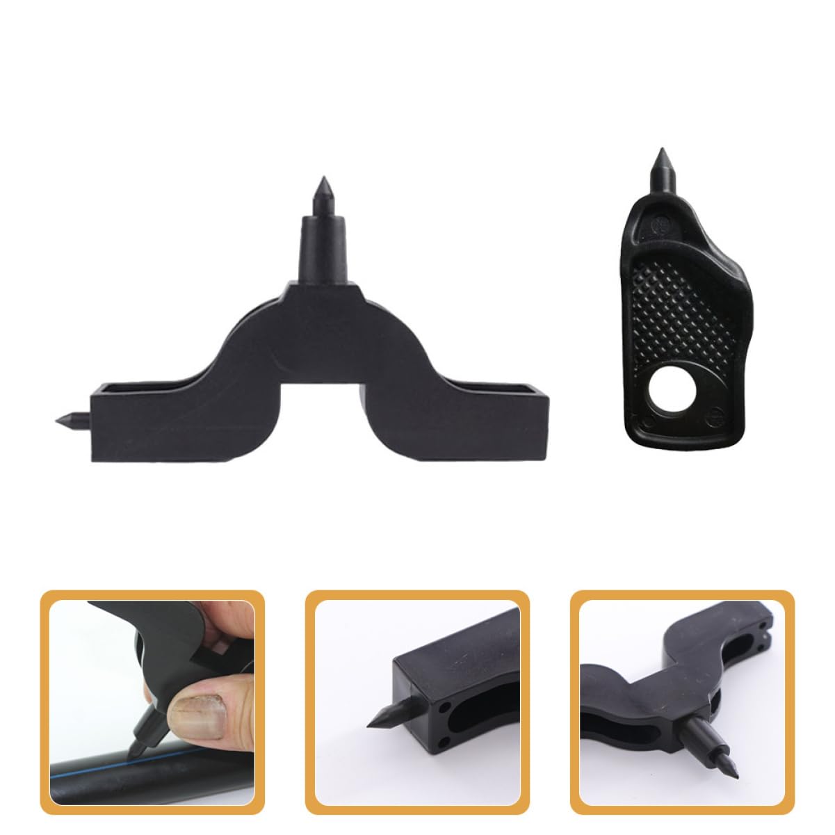 Toddmomy Herramienta De Perforación De Tubos De Riego Por Goteo De Accesorios De Jardinería Puncher Para Sistemas De Irrigación Para Agrícola Y Doméstico 8 Piezas X 4