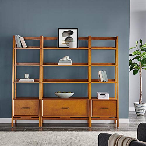 Crosley Furniture Landon 3-Piece Etagere Bookcase Set, Acorn #TOP3