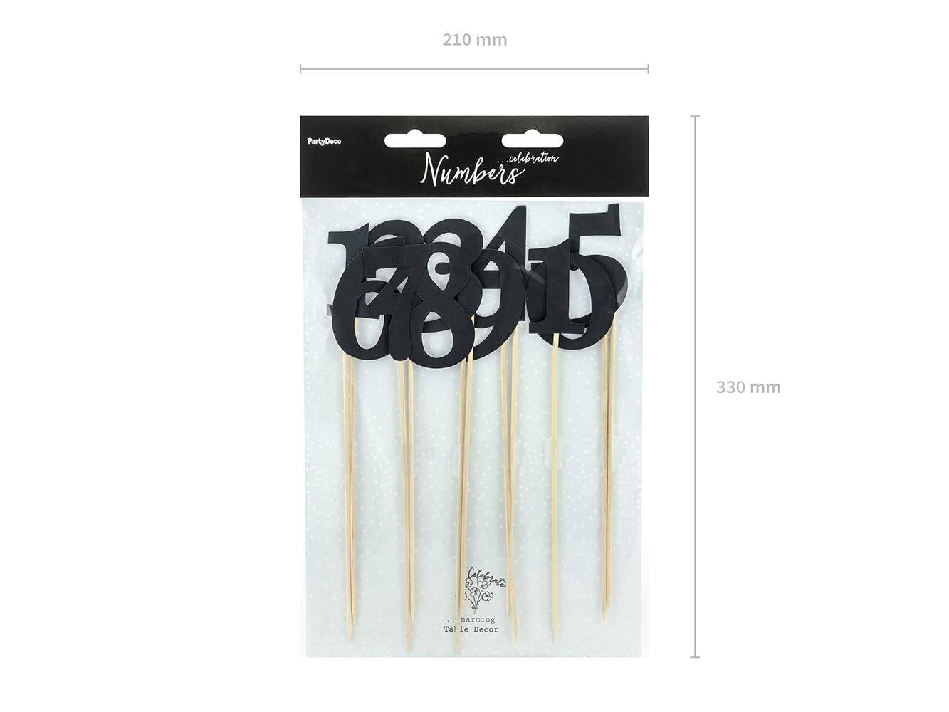 Picks Numerati Oro Per Torta - Segnaposti Da 1 A 10, Decorazioni Matrimonio E Feste - Foto 4