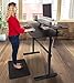 Stand Steady Tranzendesk 55 in Standing Desk with Clamp On Shelf | Crank Height Adjustable Stand Up Workstation with Attachable Monitor Riser | Holds 3 Monitors & Adds Desk Space (55 in/Black)