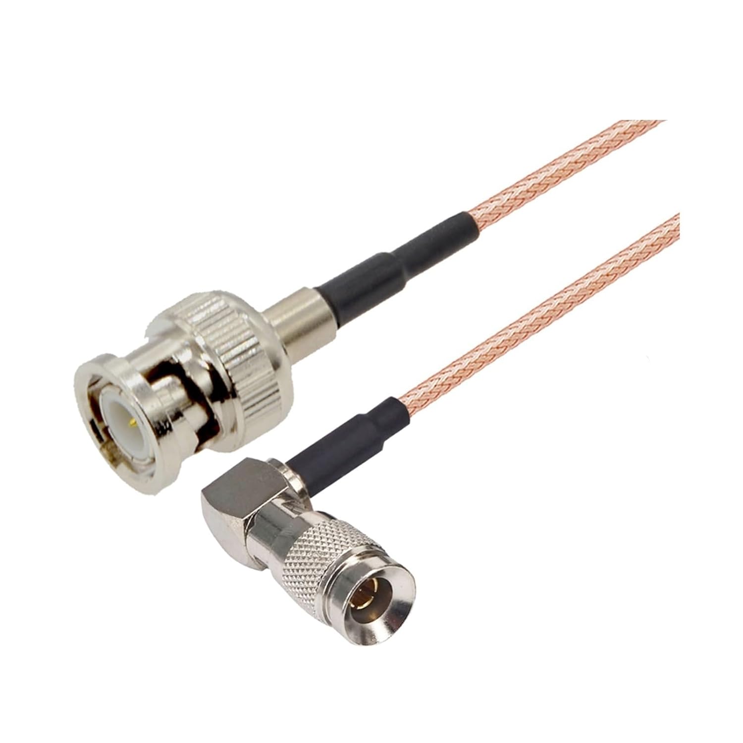 CC4 DIN 1.0 / 2.3ミニBNCの直角BNCの男性/女性75オームRG179 Pigtail HD SDIケーブルフィッ
