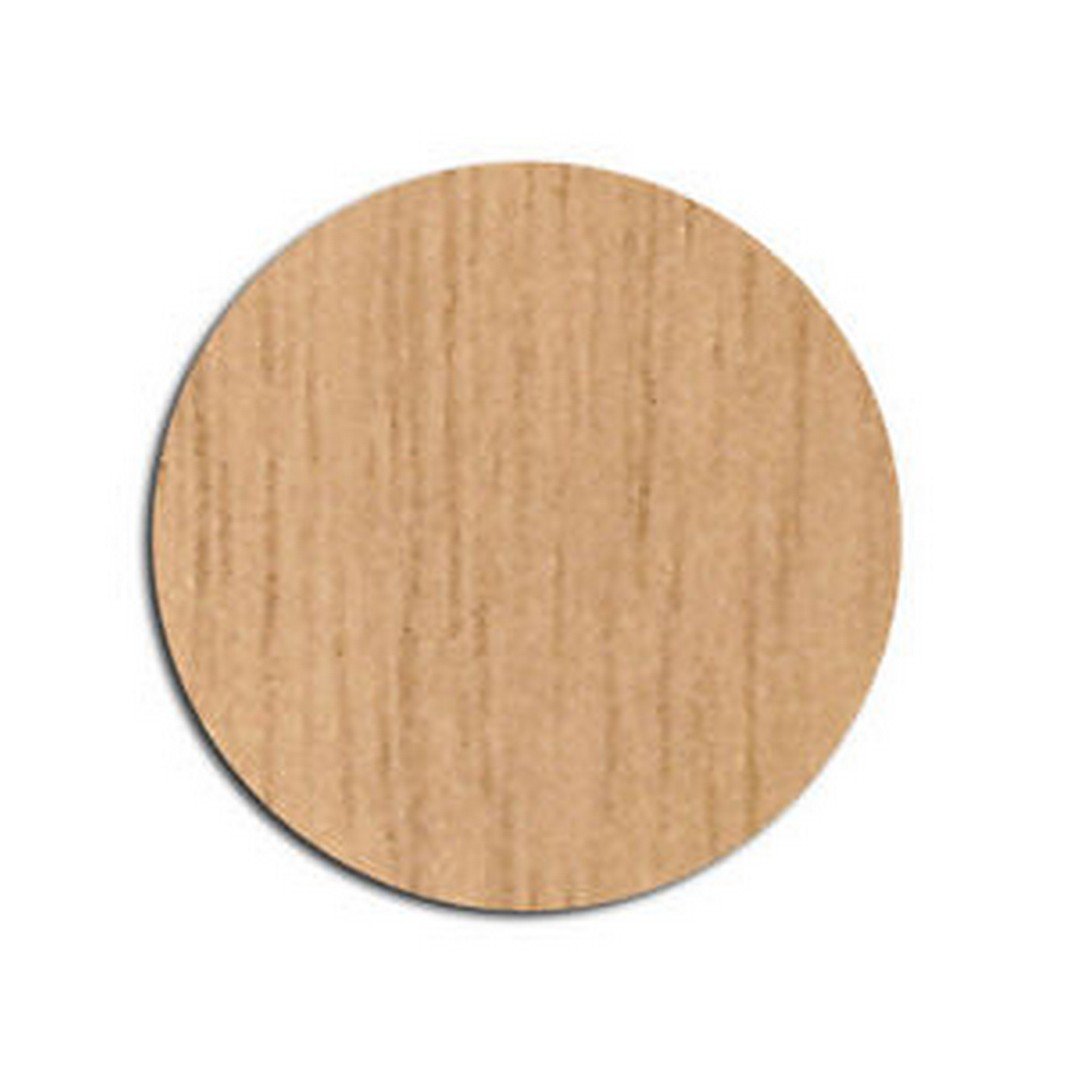 Brown Self Adhesive Screw Cap Cover- 14Mm Oak, Pack Of 52
