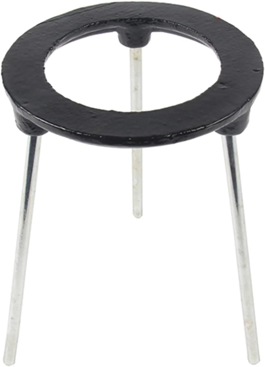 Tripod Stand,Lab Alcohol Lamp Support Stand Cast Iron Tripod Beaker Tube Clamp Tripod Stand for Chemistry Experiment School Lab