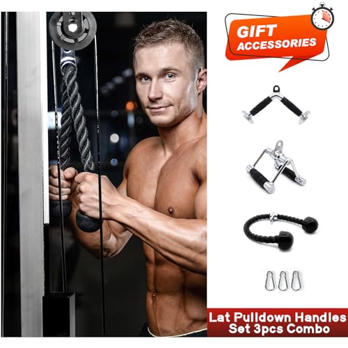 Image of RitFit Squat Rack Power Cage Home Gym Package, Includes 1000LBS Power Rack with LAT Pull Down, Weight Bench, Rubber /Bumper Plates Set with Olympic Barbell (Package 1.2K (Rubber Plate 140LBS))-Blue