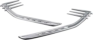 Kuryakyn 8674 Air Management Motorcycle Accessory: Mid-Frame Air/Heat Deflector Accents for 2009-19 Harley-Davidson Motorcycles, Chrome, 1 Pair