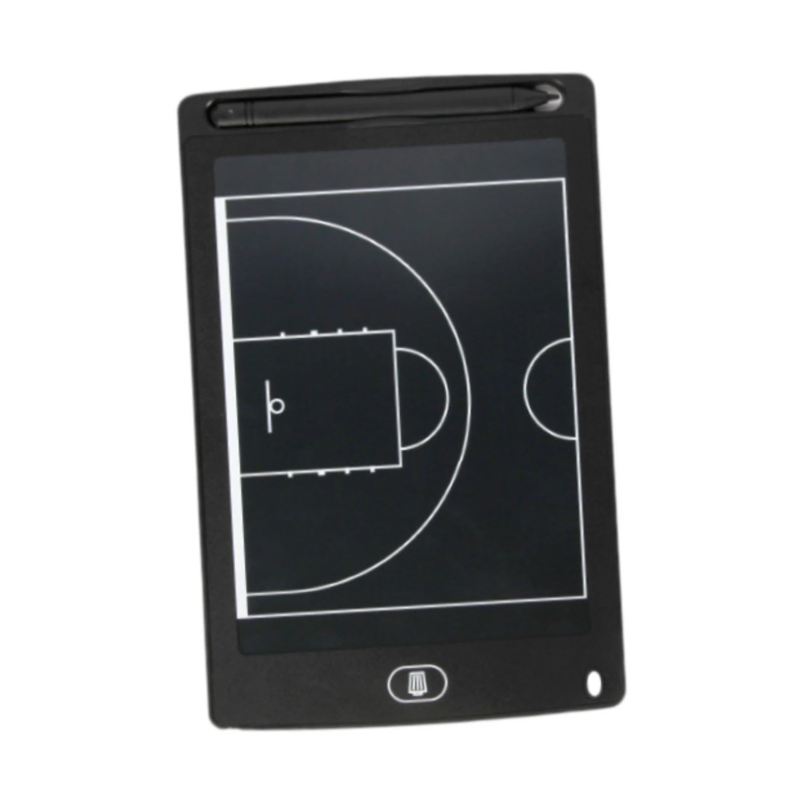 Menolana Electronic Basketball Coach Board Coaching Marker Board Erasable Basketball Training Equipment LCD Screen with Pen, 8.5inch