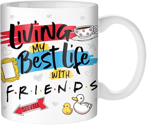 Miniatura 14 de Silver Buffalo Friends Central Perk Logo - Juego de 2 tazas que cambian de color, 20 onzas 14oz We Were On A Coffee Break
