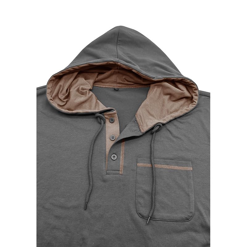 Mens Casual Pullover Hoodies Long Sleeve Lightweight Fashion Hooded Drawstring Sweatshirt with Pocket4
