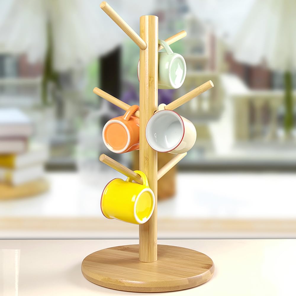 SET 6PZ TAZZINE CAFFE' CON PIATTINO BAMBOO