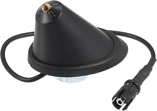 Partuto Base de antena No.1J0035501F - Soporte de base de antena de radio para techo de coche - para Volkswagen Beetle 1998-2010 Metal Balck - 1