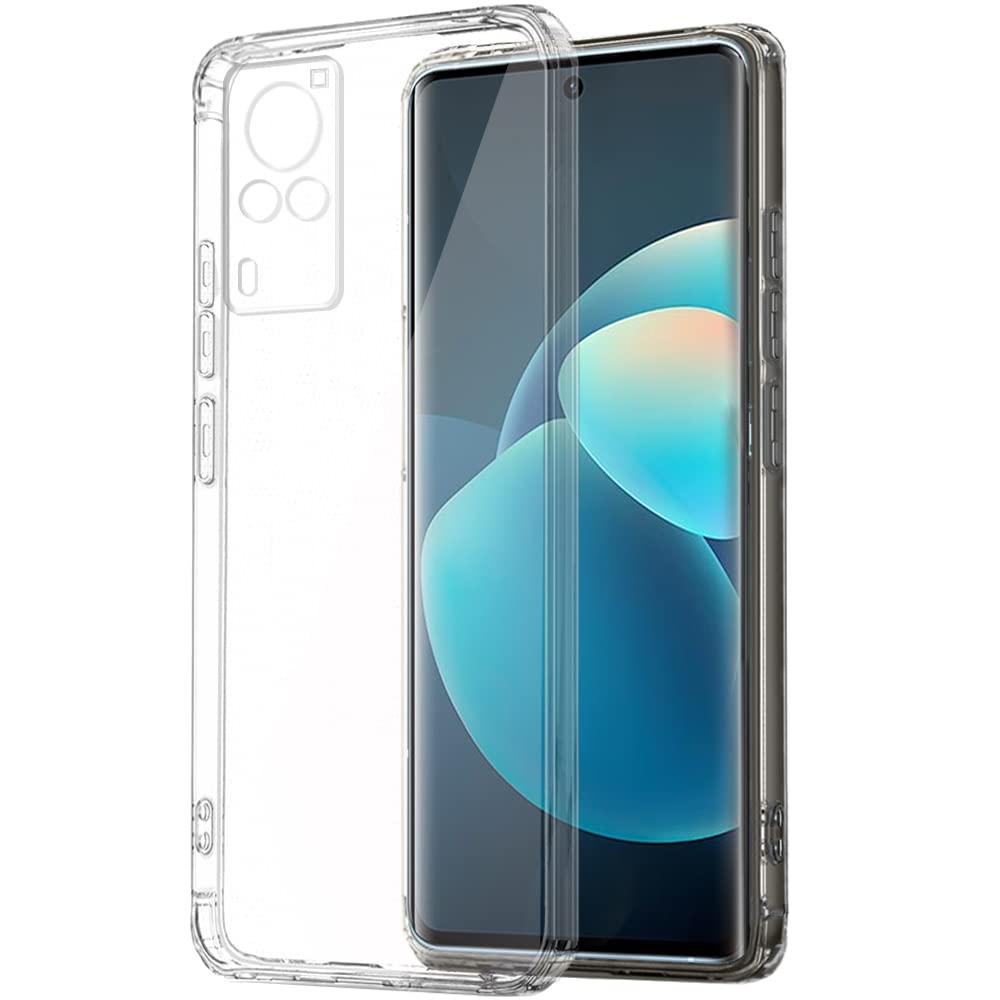 TheGiftKart Silicone Best Camera Protection Back Cover Case For Vivo X60 Pro (Ultra Clear Soft Case | Inbuilt Dust Plugs & Anti-Slip Grip | Slim & Protective | Transparent) (B0BQM45YSQ) Amazon Price History, Amazon Price Tracker