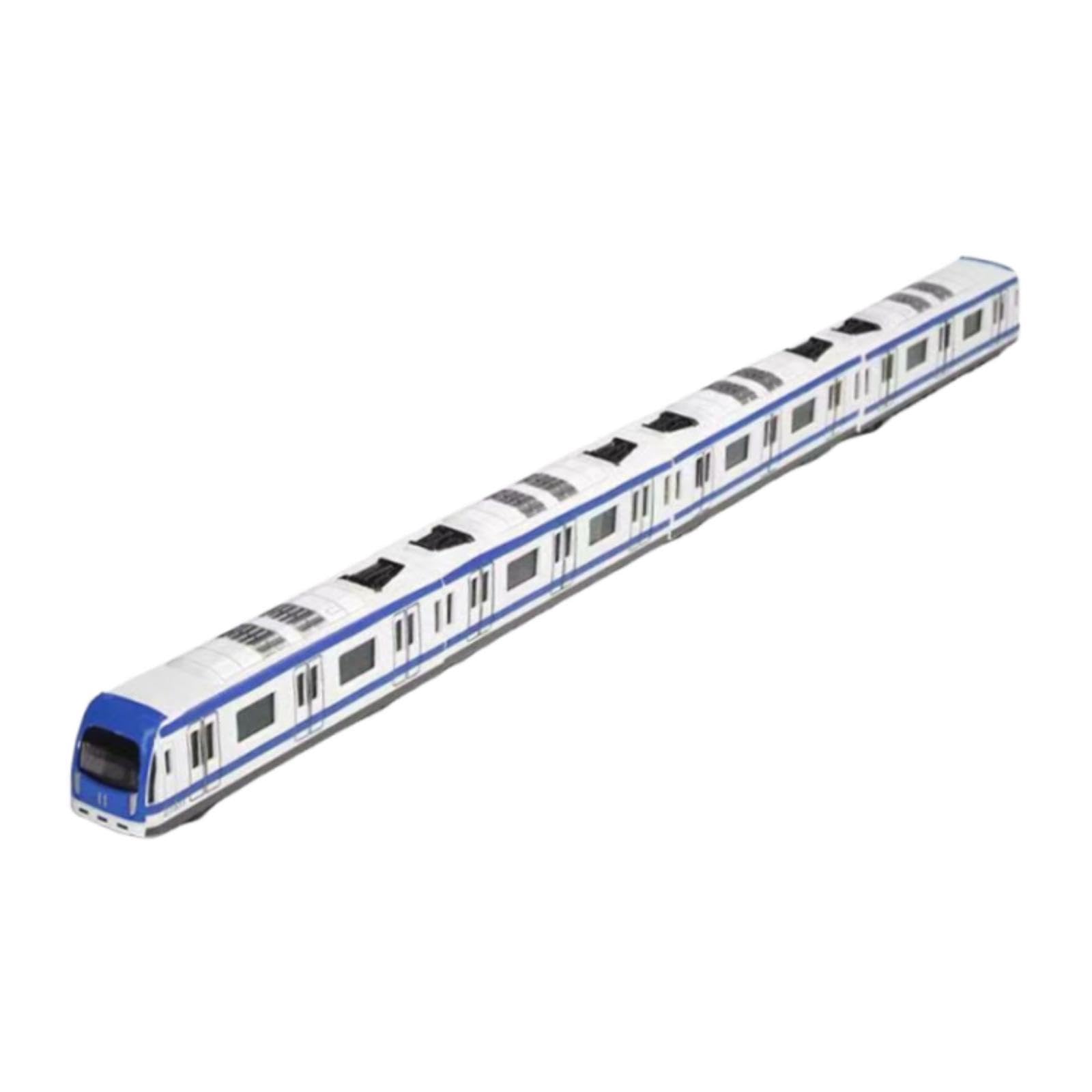 Harilla Set di Treni Giocattolo, Modello di Treno della metropolitana in Lega Leggera Creativa per Bambini, Bambine e Ragazzi, Regali per Bambini, Blu