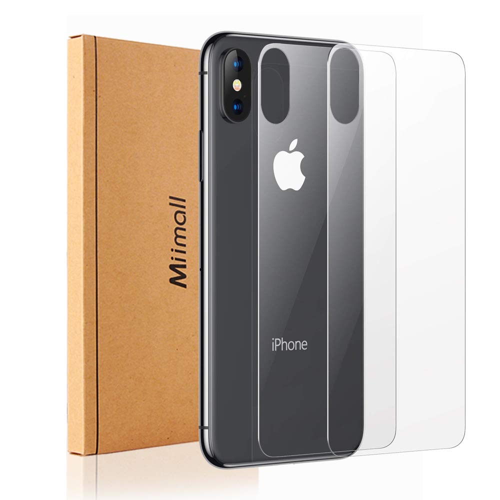 Amazon | 【2枚セット】対応iPhoneX Xs 背面 保護ガラスフィルム