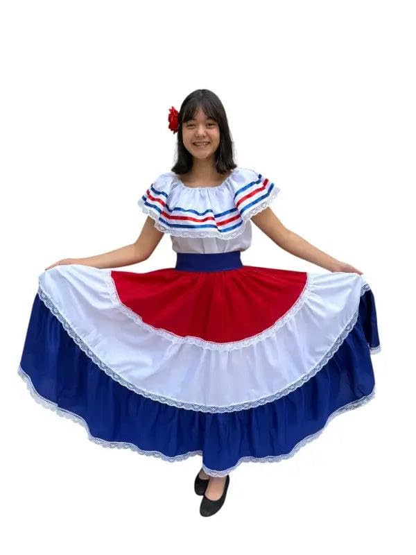 Costa Rican Traditional Women Fiesta Dress2