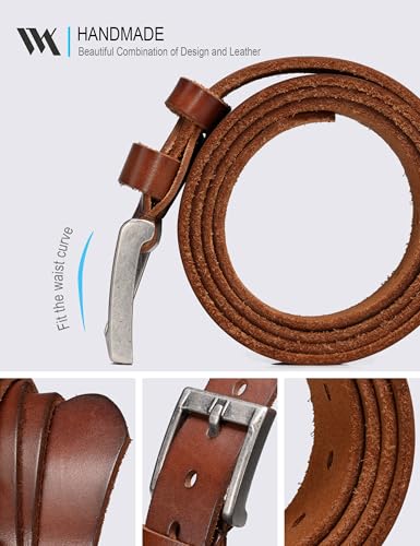 Image of WOLFANT Full Grain Leather Belt for Men,1.5 inch Italian Real Solid Leather | All-Day Comfy Durable Leather Belt for Casual, Work and Daily Wear