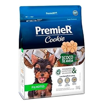 Premier Cookie Cães Filhotes Frutas Coco E Aveia 250G