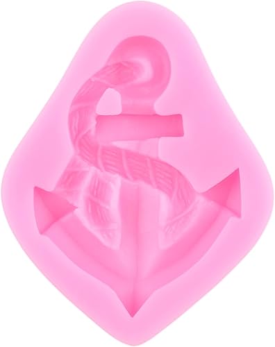 Miniatura 7 de Molde de silicona de ancla, gancho de timón para barco pirata, moldes para decoración de pasteles, decoración de cupcakes, arcilla polimérica de